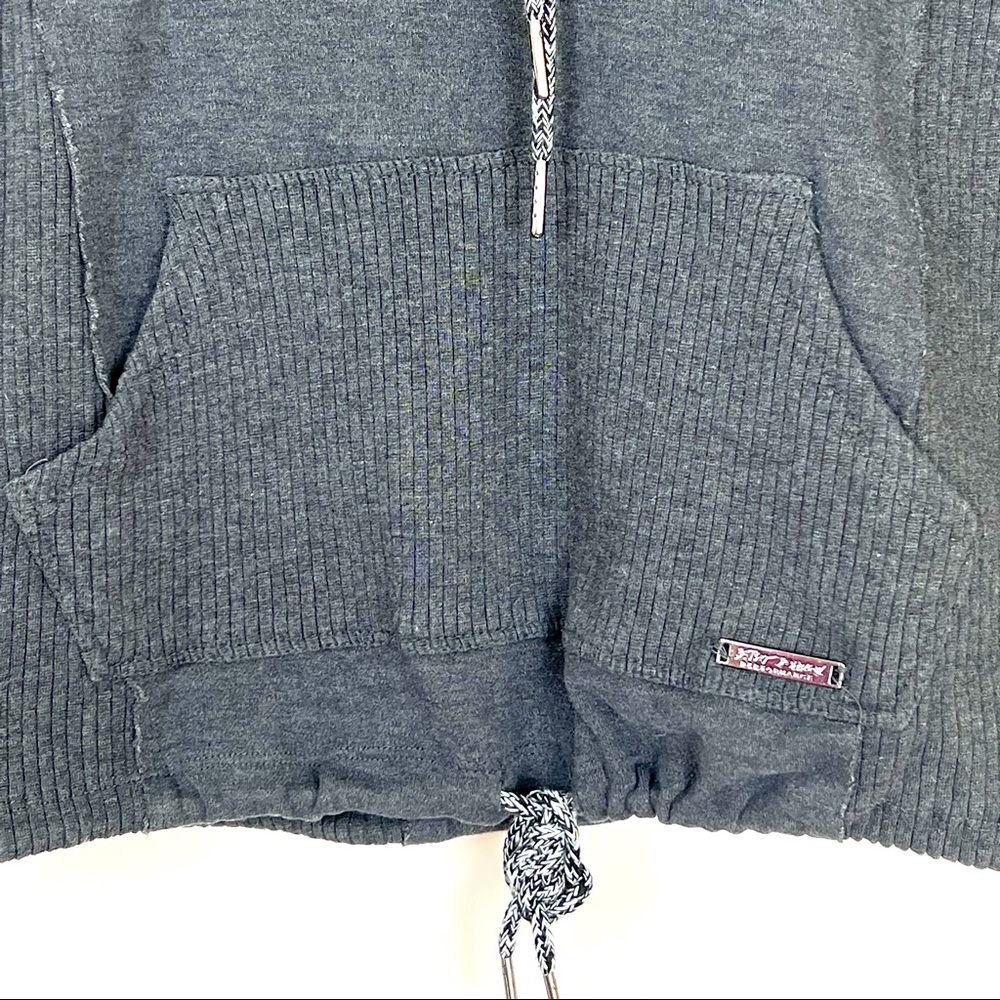 BETSEY JOHNSON PERFORMANCE Pullover hoodie sweater drawstrings charcoal … - Picture 6 of 9
